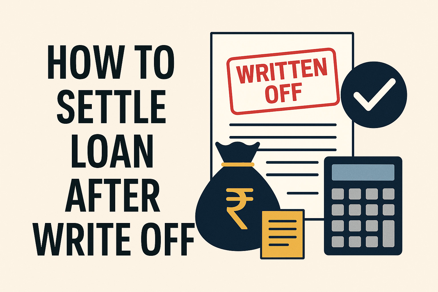 how to settle loan after write off