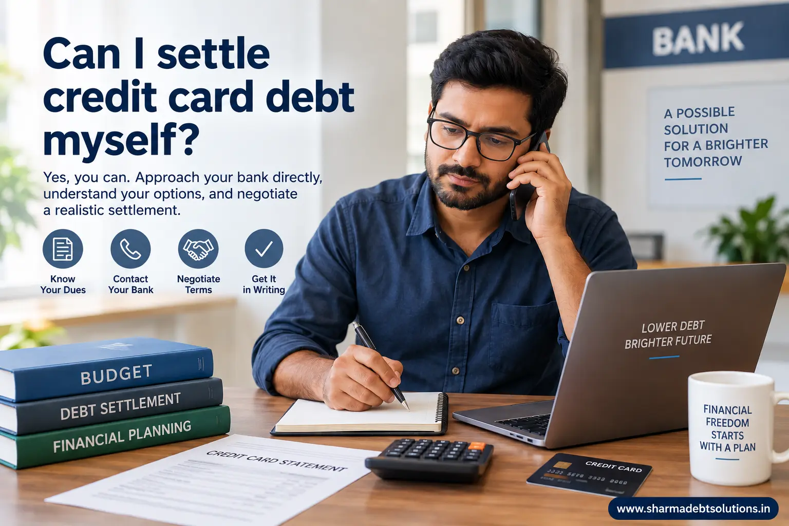 can i settle credit card debt myself